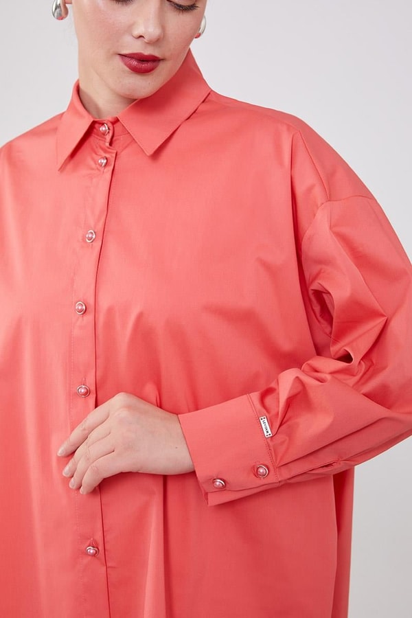 LevidorMercan Düğme Detaylı Gömlek