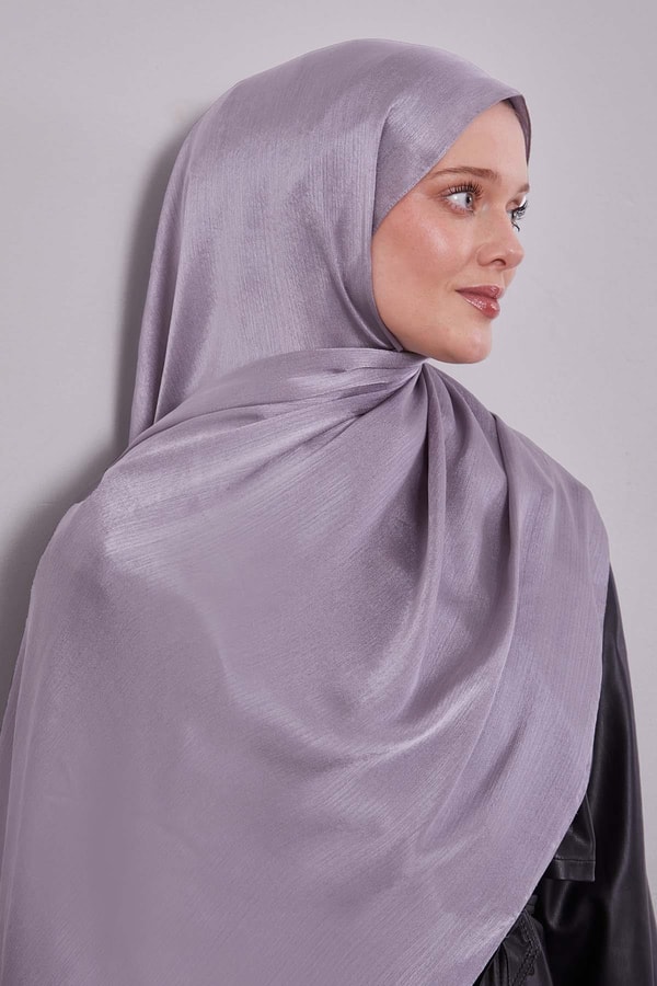 LevidorMetalik Gri Janjan Şal