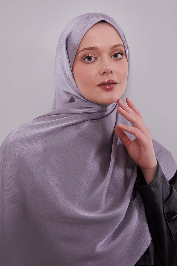 LevidorMetalik Gri Janjan Şal