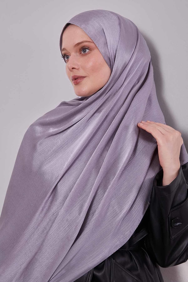 LevidorMetalik Gri Janjan Şal