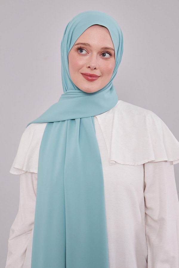 LevidorMint Yeşili Düz Trend Şal