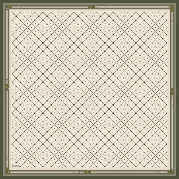 LevidorMint Yeşili Kemer Detaylı Twill İpek Eşarp