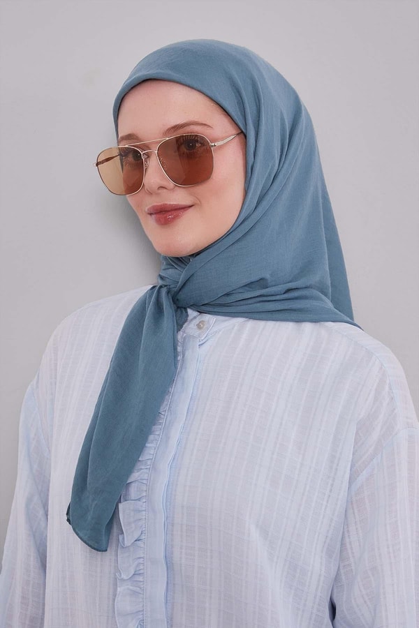 LevidorMint Yeşili Lux Pamuk Cazz Eşarp