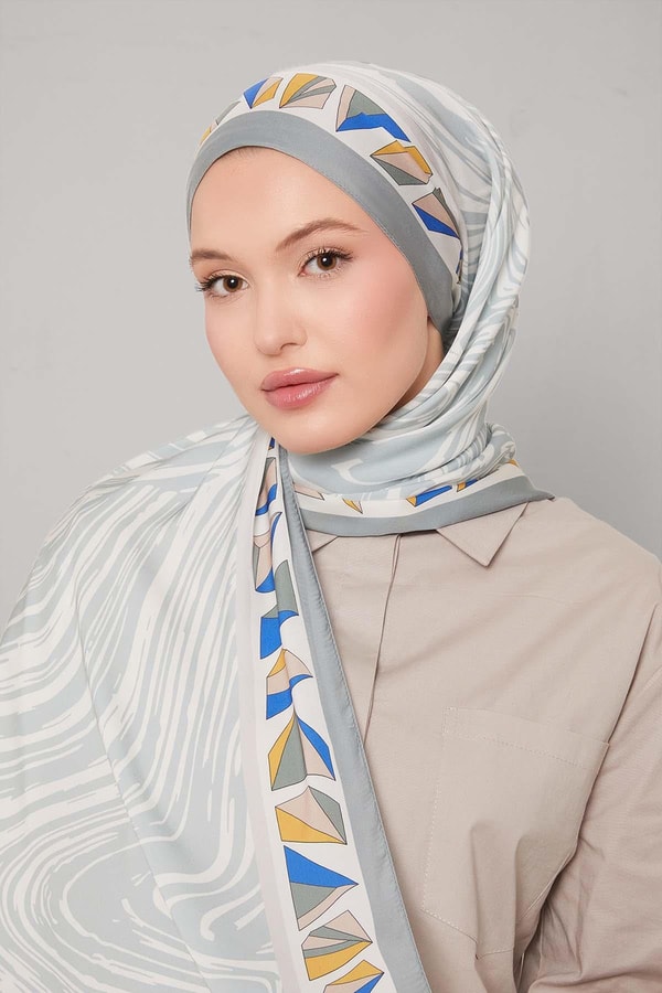 LevidorMint Yeşili Zebra Desen Club Şal