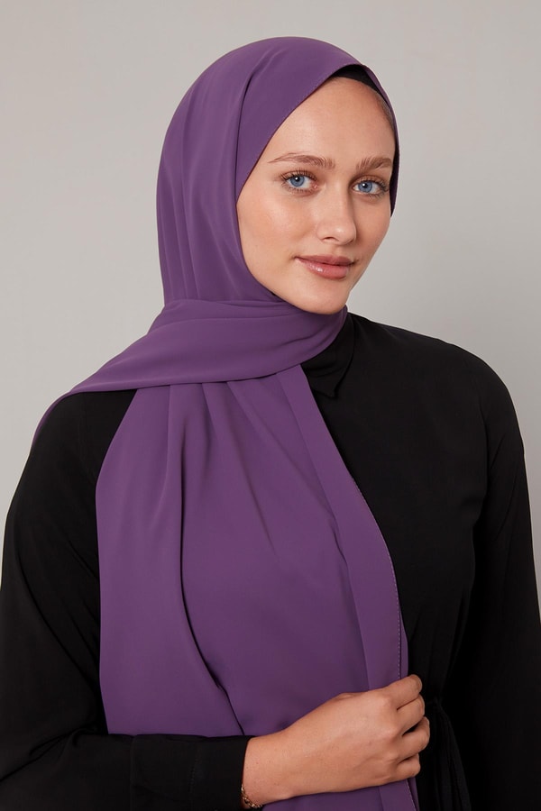 LevidorMor Düz Trend Şal