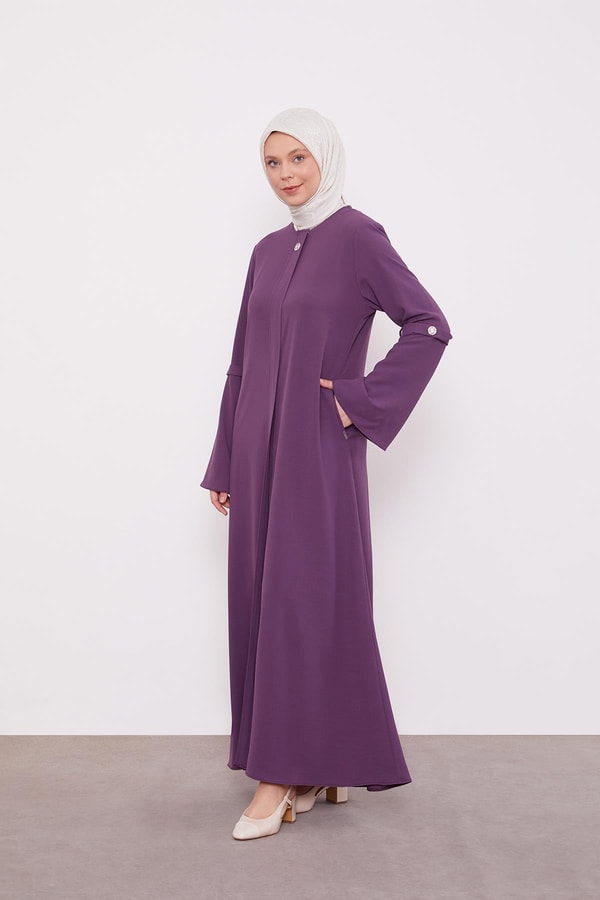 LevidorMor Geniş Kol Detaylı Ferace