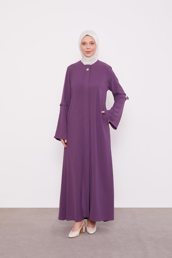 LevidorMor Geniş Kol Detaylı Ferace