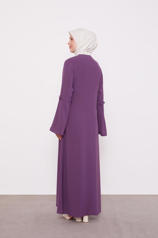 LevidorMor Geniş Kol Detaylı Ferace