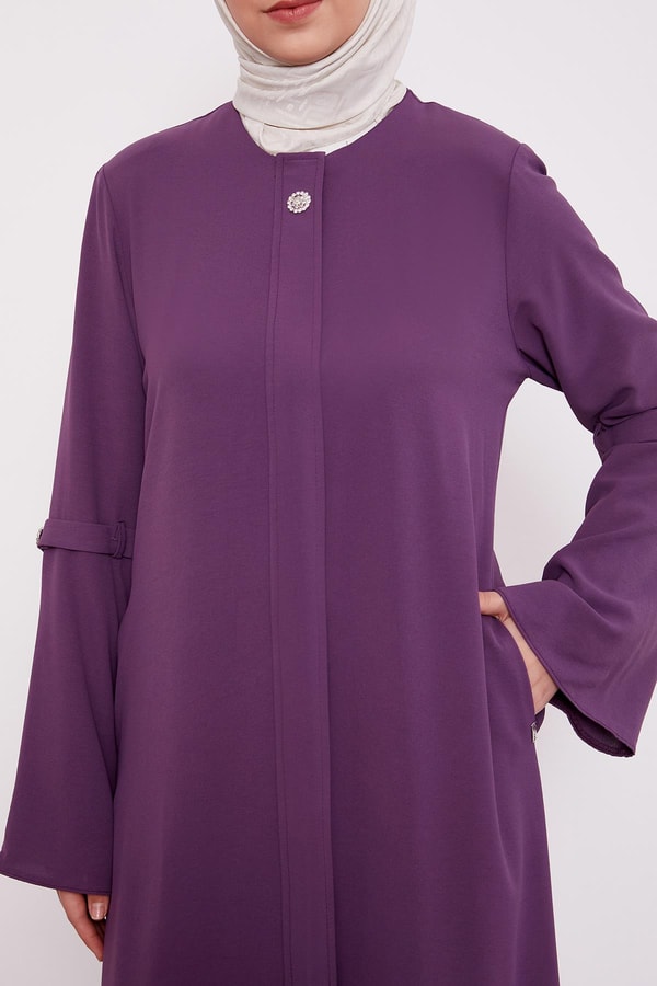 LevidorMor Geniş Kol Detaylı Ferace