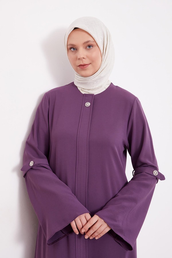 LevidorMor Geniş Kol Detaylı Ferace