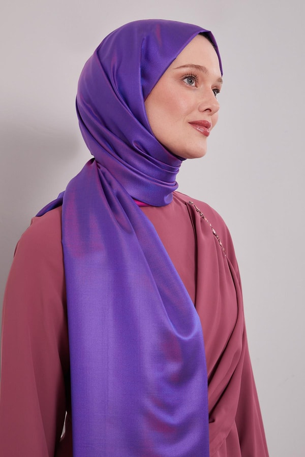 LevidorMor İpek Şal