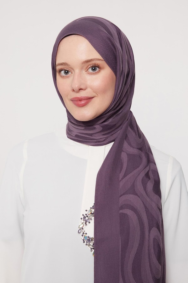 LevidorMor Soyut Desen Grazia Şal