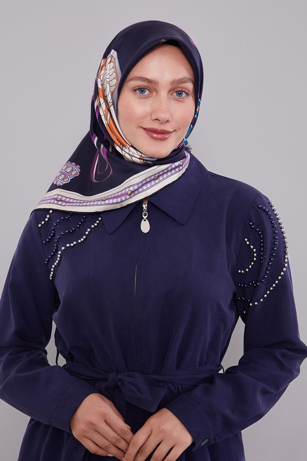 LevidorMor Twill İpek Eşarp Lunera Koleksiyonu