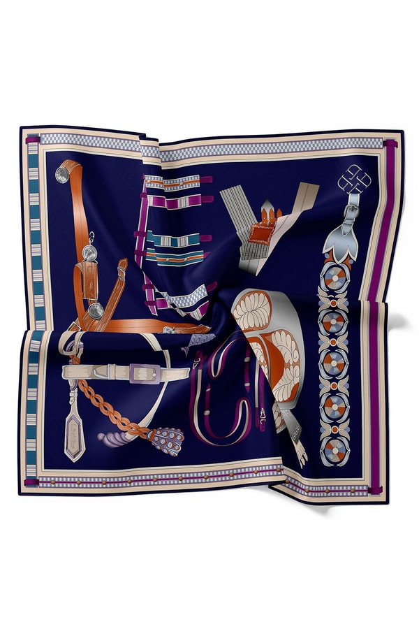 LevidorMor Twill İpek Eşarp Lunera Koleksiyonu