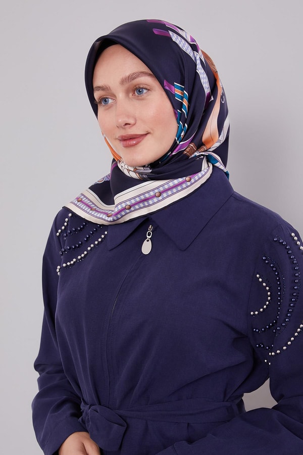 LevidorMor Twill İpek Eşarp Lunera Koleksiyonu