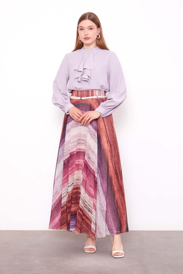 LevidorMürdüm Batik Desen Etek