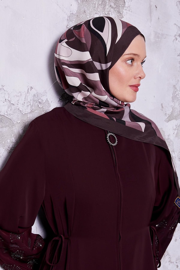 LevidorMürdüm Damla Desen Royal Şal