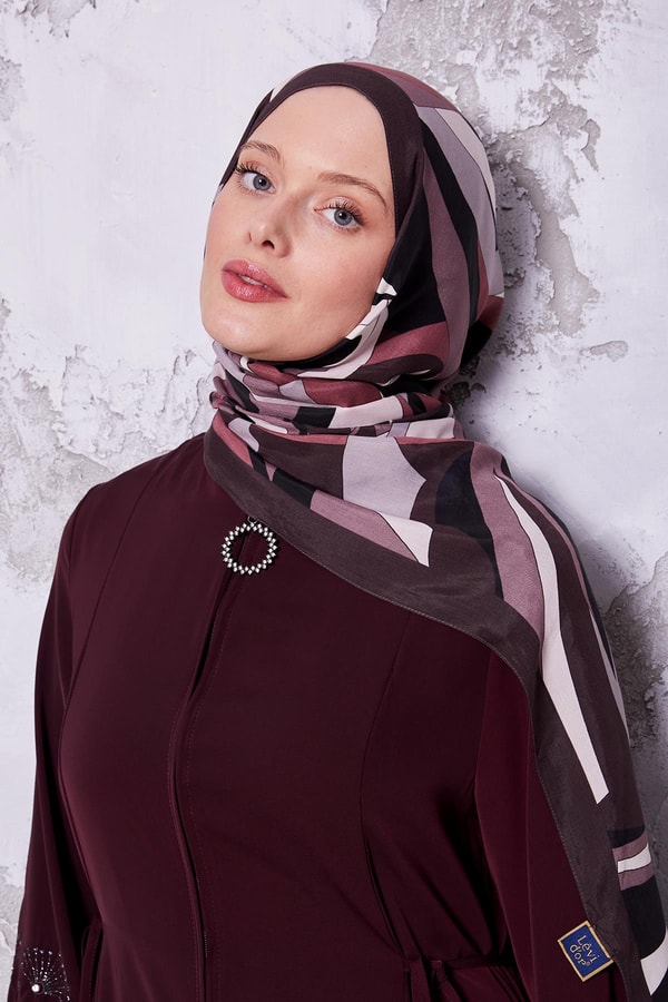 LevidorMürdüm Damla Desen Royal Şal