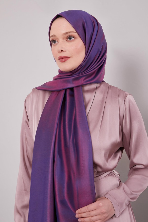 LevidorMürdüm İpek Şal