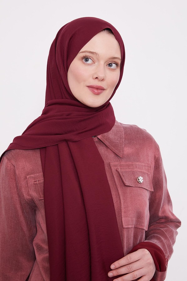 LevidorMürdüm Leola Düz Şal