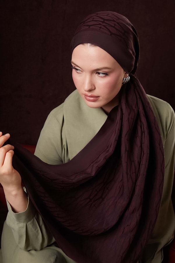 LevidorMürdüm Sarmal Desen Naia Jakar Şal