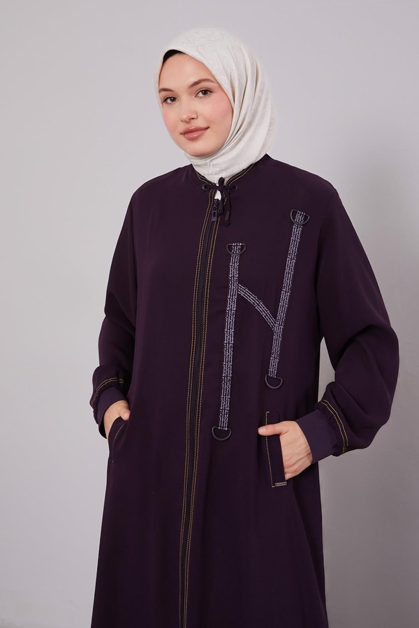 LevidorMürdüm Şerit Detaylı Ferace