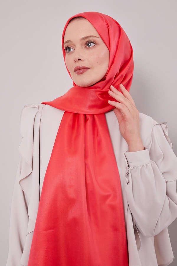 LevidorNar Çiçeği İpek Şal