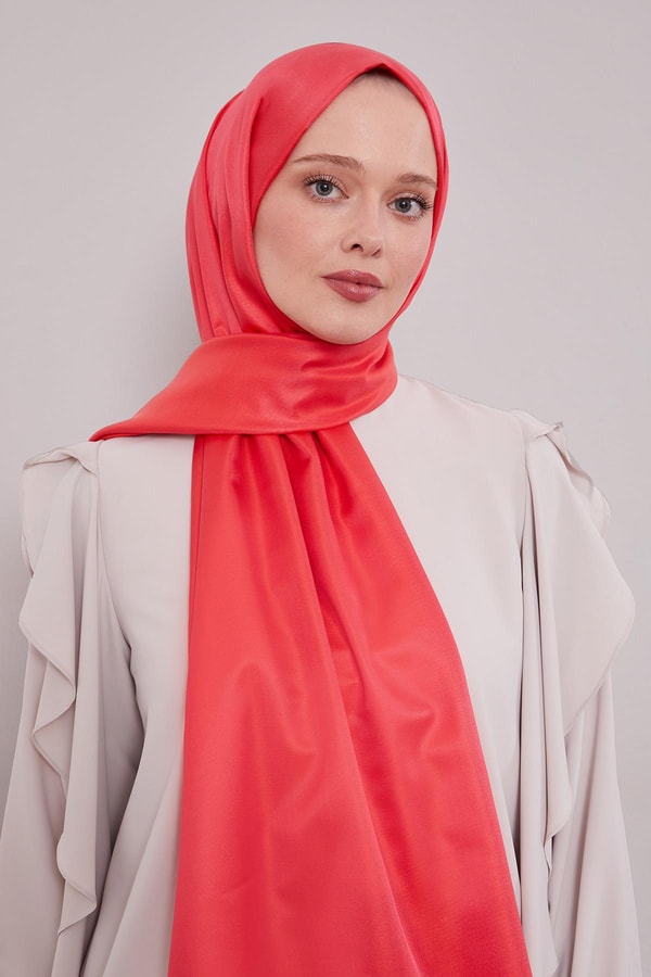 LevidorNar Çiçeği İpek Şal