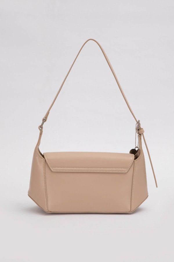 LevidorNude Kalp Aksesuar Detaylı Omuz Çantası