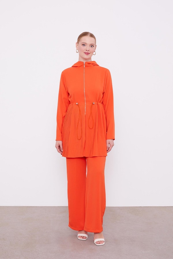 LevidorOranj Kapusonlu Beli İp Buzgulu İkili Takım