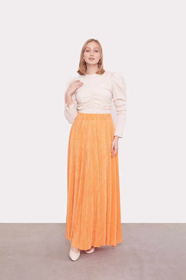 LevidorOranj Pileli Etek