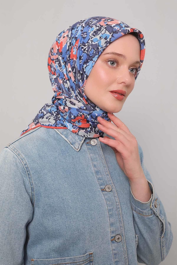 LevidorOranj Yonca Desen Soft Eşarp