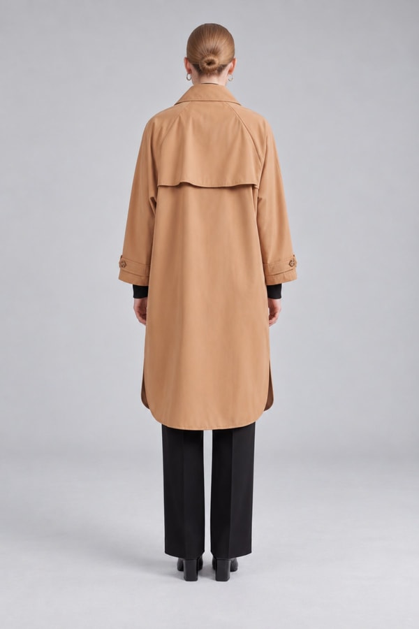 LevidorOversize Trençkot Camel