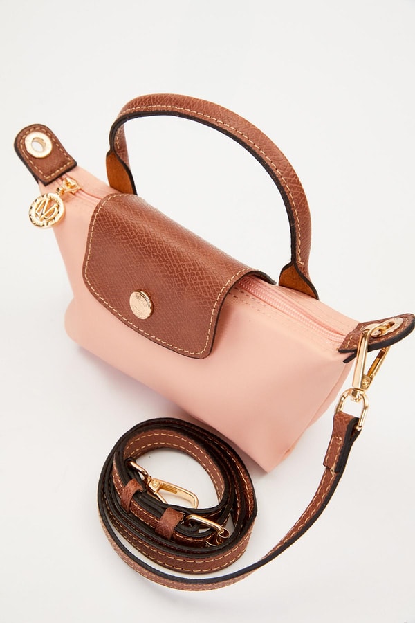 LevidorPembe Deri Kapak Detaylı El Çantası