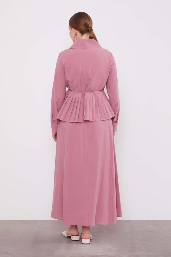 LevidorPembe Etek Ucu Pileli Cupra Etek Takım