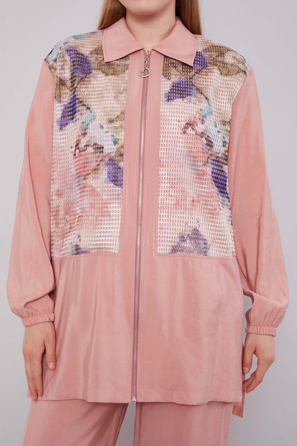 LevidorPembe File Baskılı İkili Takım