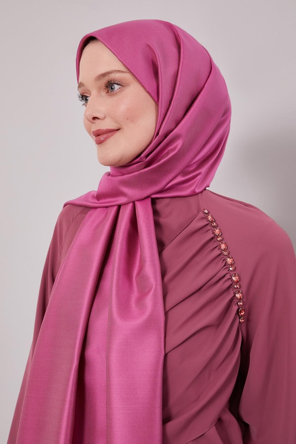 LevidorPembe İpek Şal