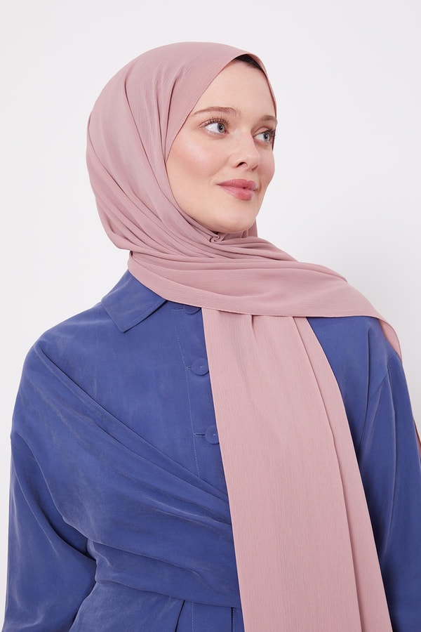 LevidorPembe Krinkıl Düz Şal