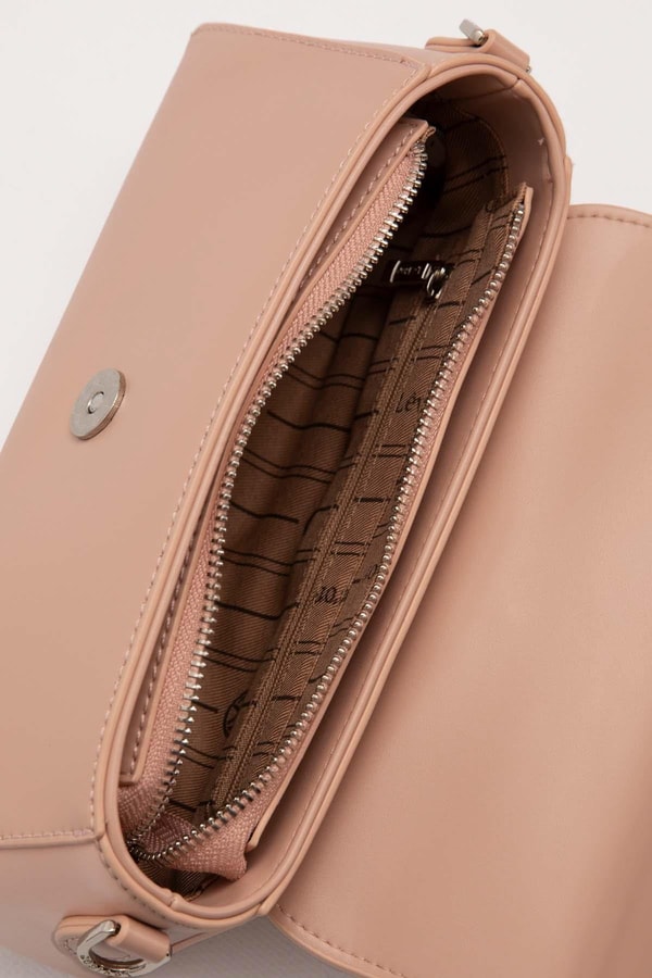 LevidorPembe Logo Tokalı Omuz Çantası