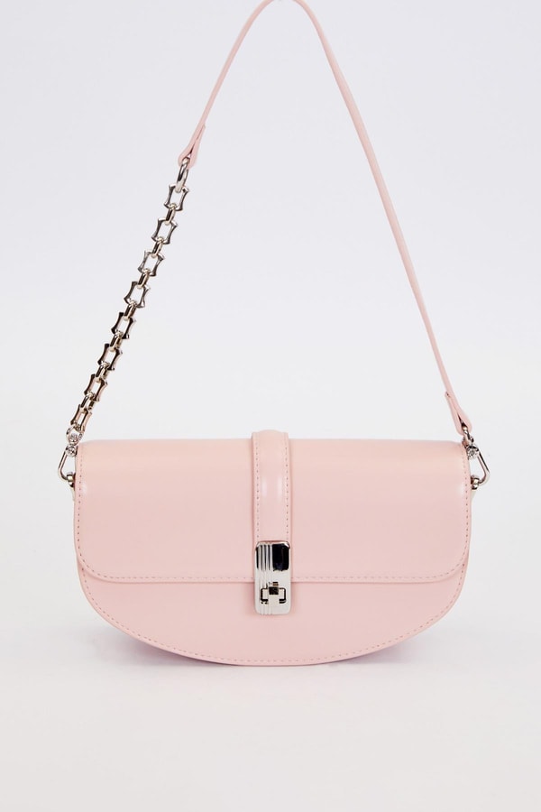 LevidorPembe Metal Detaylı Omuz Çantası