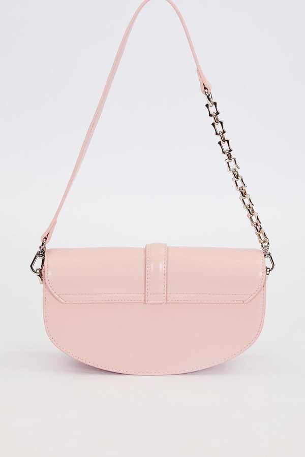 LevidorPembe Metal Detaylı Omuz Çantası