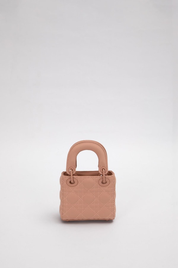 LevidorPembe Mini Boy Aksesuar Detaylı El Çantası