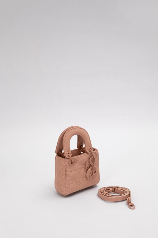 LevidorPembe Mini Boy Aksesuar Detaylı El Çantası