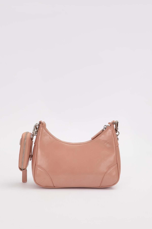 LevidorPembe Mini Cüzdan Detaylı Omuz Çantası