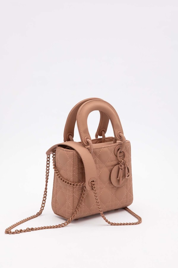 LevidorPembe Mini Zincir Aksesuarlı El Çantası