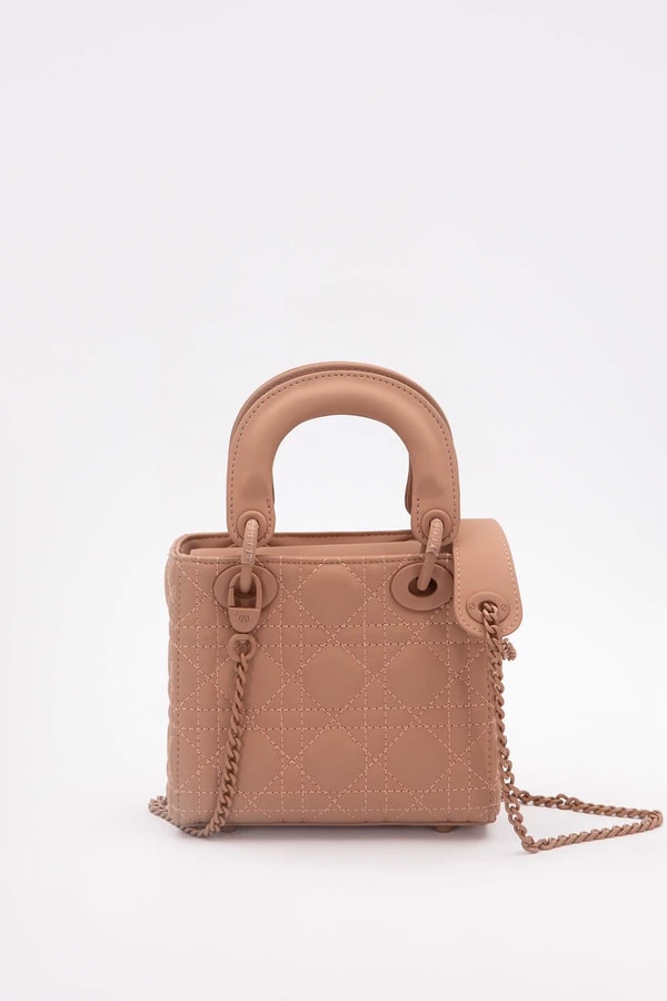 LevidorPembe Mini Zincir Aksesuarlı El Çantası