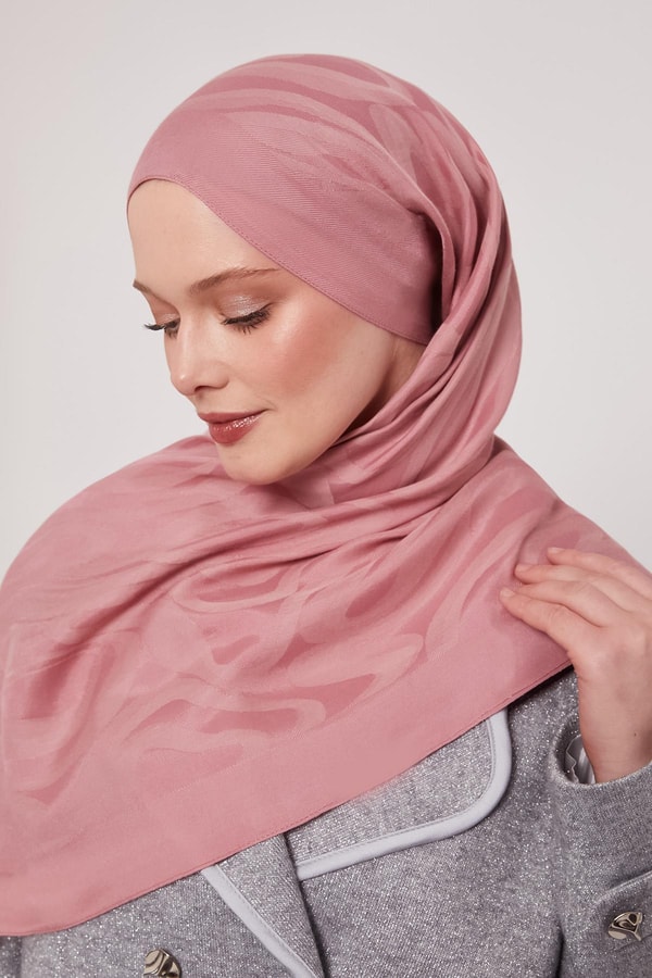 LevidorPembe Soyut Desen Grazia Şal