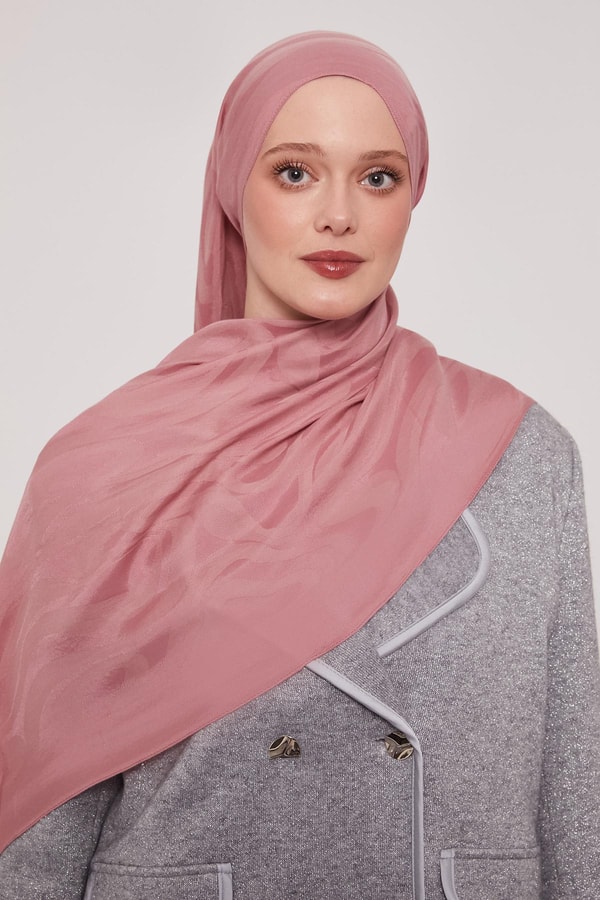 LevidorPembe Soyut Desen Grazia Şal