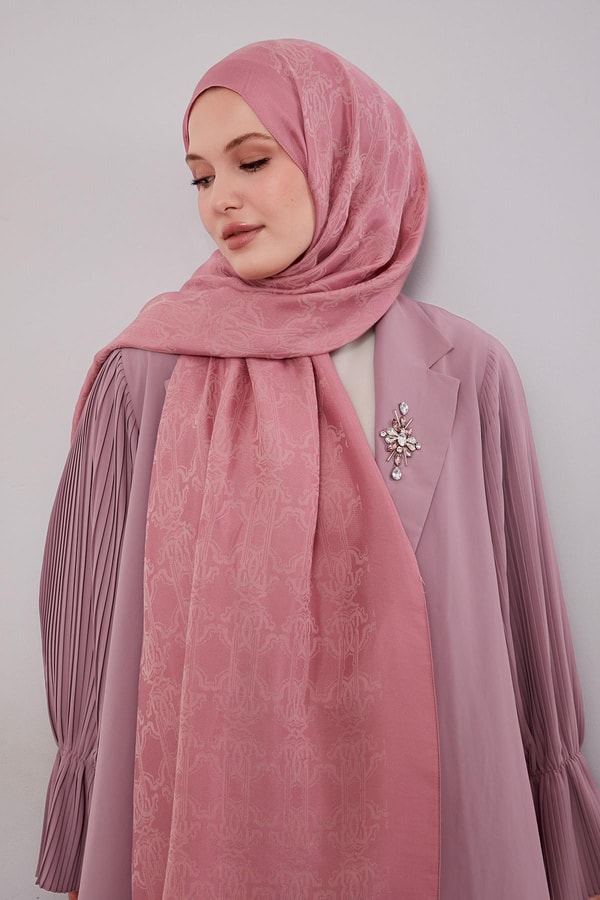 LevidorPembe Tuğra Desen Grazia Şal