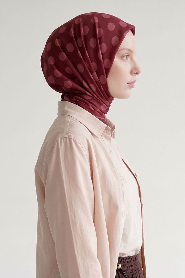 LevidorPuantiyeli Twill İpek Eşarp Fuşya